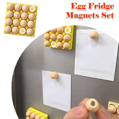 14PCS 3D Egg Fridge Magnets – Cute Soft Gel Kitchen Decor & Fun Refrigerator Accessories