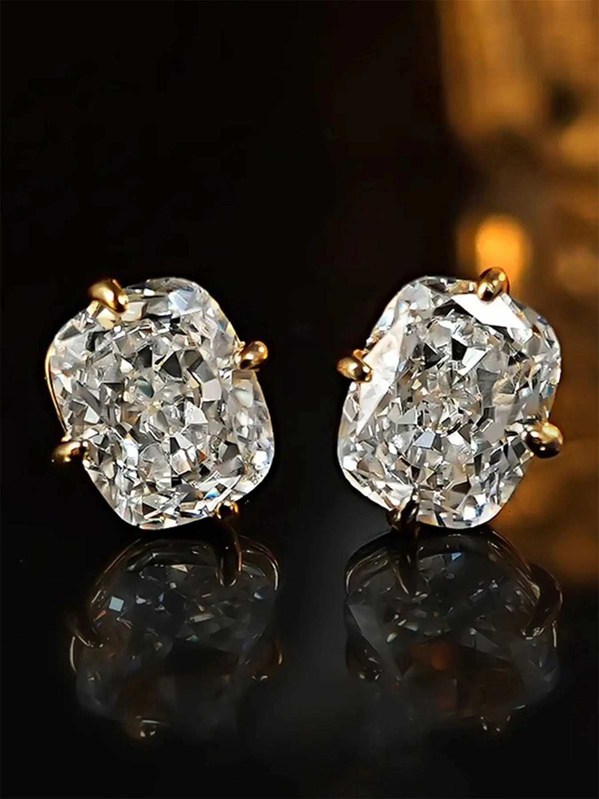 Romantic Cubic Zirconia Stud Earrings for Women, Elegant Bridal & Party Jewelry