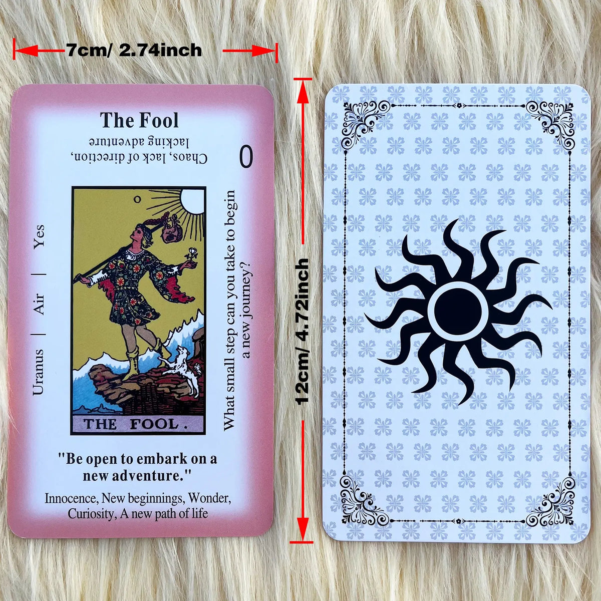 Beginner Tarot Card Deck with Meanings & Guidebook, Easy-to-Learn Tarot Reading Kit, Divination Cards for Beginners