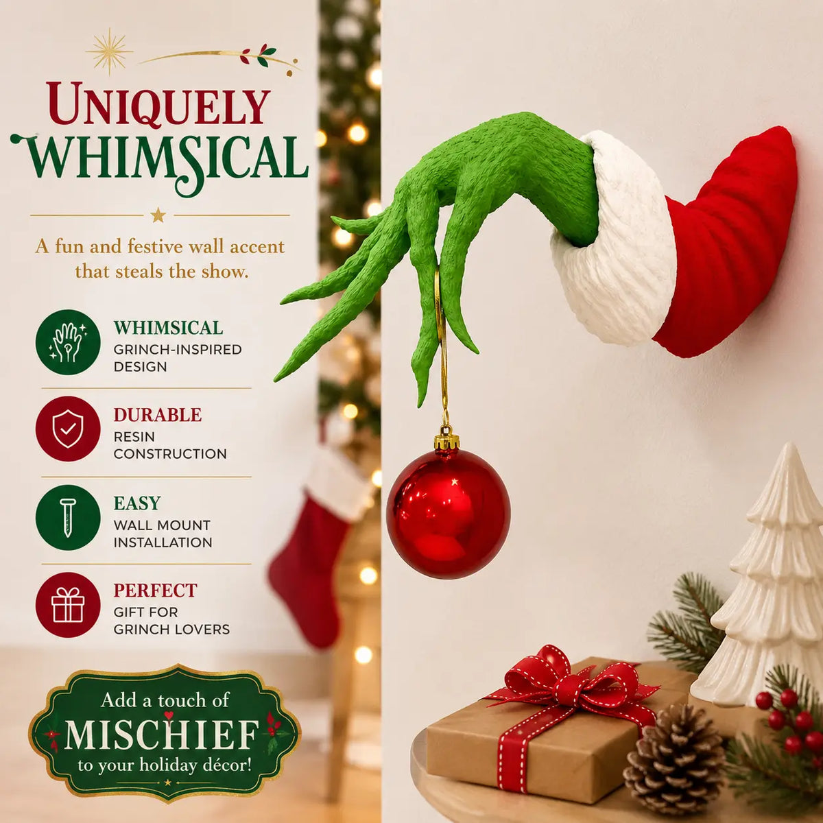 Premium Christmas Ornament Hanger, High-Quality Home & Party Decoration Accessory, Elegant Festive Décor Supply