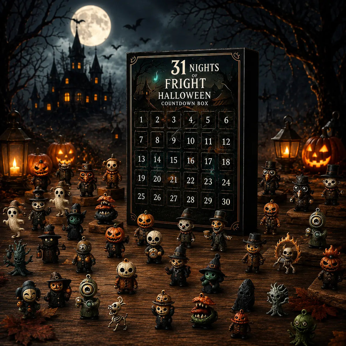 2026 Halloween Countdown Advent Calendar, 31-Day Horror Surprise Blind Bag Set for Halloween Lovers