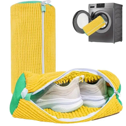 Laundry Shoe Washing Bag, Mesh Shoe Protector for Washing Machine, Grey