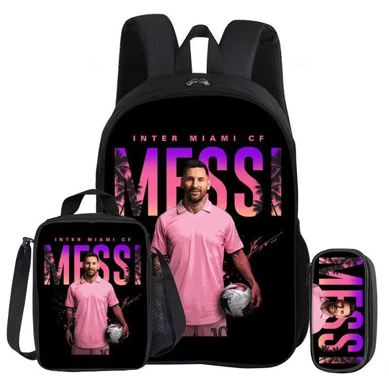 Football Star Backpack, Shoulder Bag & Pencil Case Set