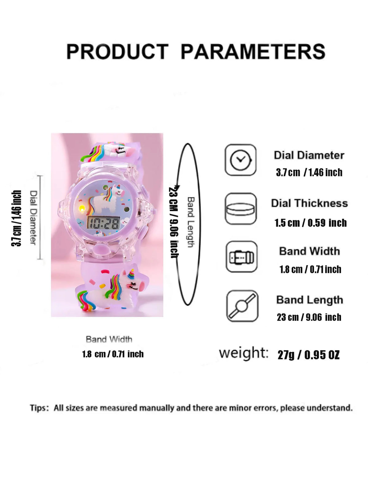 Cute Unicorn Watch & Beaded Bracelet Set – Stylish Girls’ Accessory Set