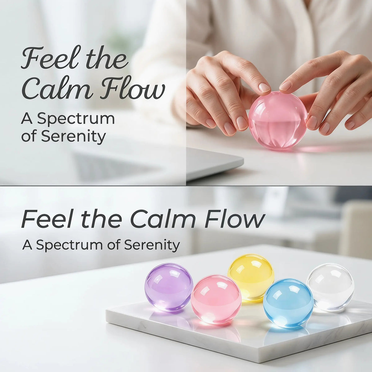 6cm Coconut Oil Squishy Fidget Ball – Super Soft Stress Relief Toy