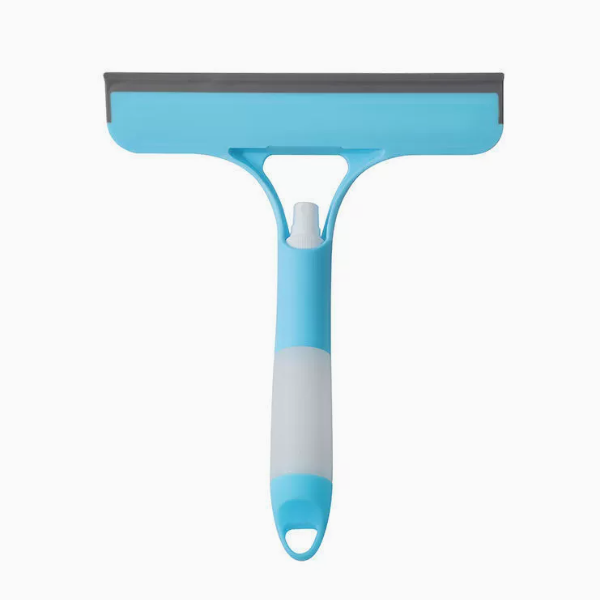 3-in-1 Spray Window Cleaner – Squeegee, Microfiber Scrubber & Mist Spray Glass Cleaning Tool for Windows, Mirrors & Car Windshields