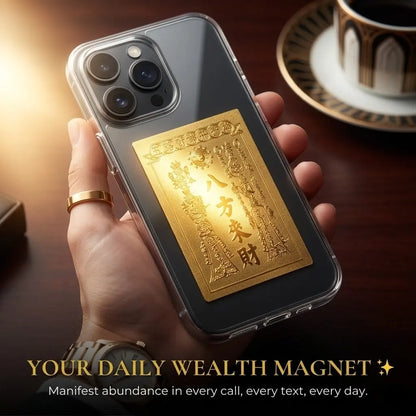 Lucky "FA" Manifestation Card - Eastern Feng Shui Amulet for Positive Energy & Good Vibes Custom Holographic Cards Dollars