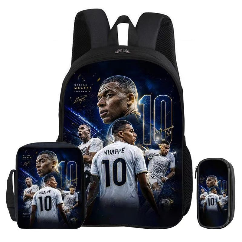 Football Star Backpack, Shoulder Bag & Pencil Case Set