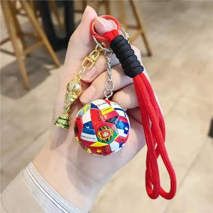 World Cup 2026 Football Keychain - Cool Soccer Fan Gift & Backpack Charm