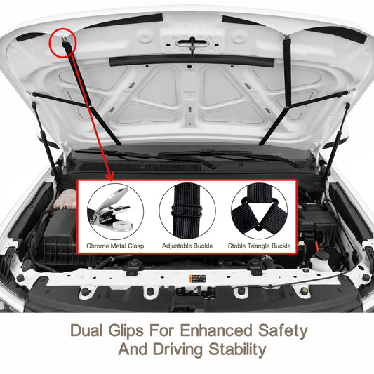 American Flag Car Hood Cover – Memorial & Independence Day Commemorative Edition with Dual Triangle Clips