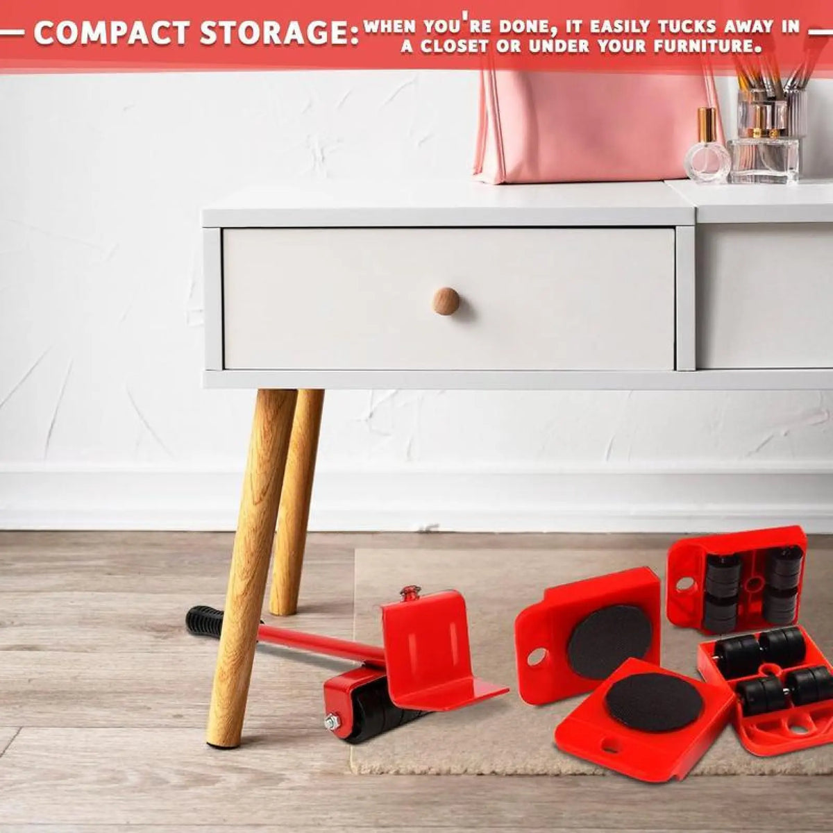 Heavy-Duty Furniture Mover & Lifter Tool Set | 600 lbs Capacity, 360° Rotation Dolly