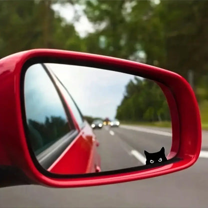 🐈‍⬛✨ 4PCS Waterproof Black Cat Stickers, Cute Peeking Pet Decals for Car & Everyday Decor 🚗💖