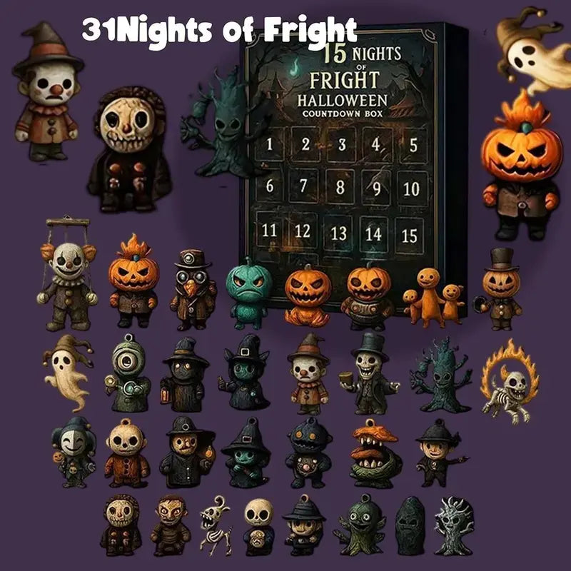 2026 Halloween Countdown Advent Calendar, 31-Day Horror Surprise Blind Bag Set for Halloween Lovers