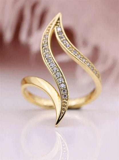 Elegant Rhinestone Ring for Women, Stylish Party & Everyday Jewelry