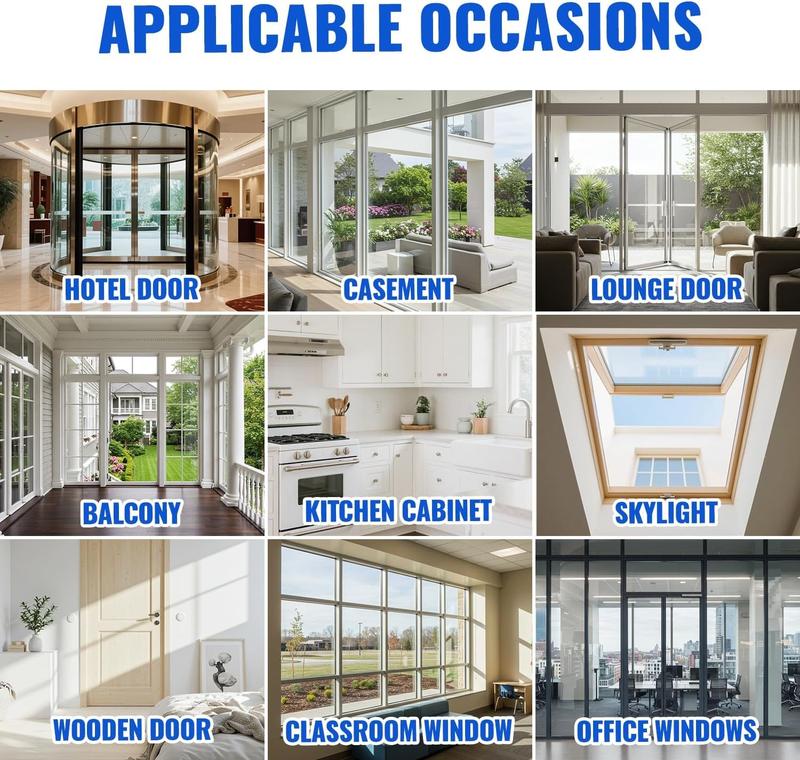 16.4FT Door Weather Stripping, 1.38in Adhesive Draft Seal for Doors, Windows & Shower Doors