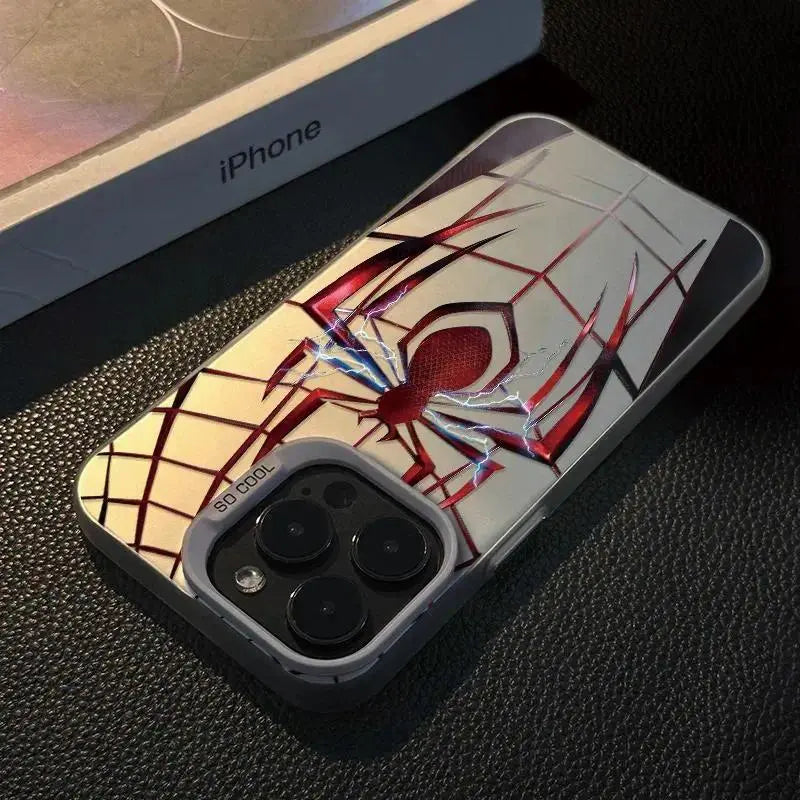 Cool  Spider Silicone Phone Case, Shock-Resistant Protective Cover for iPhone 17/16/15/14/13/12/11 Series