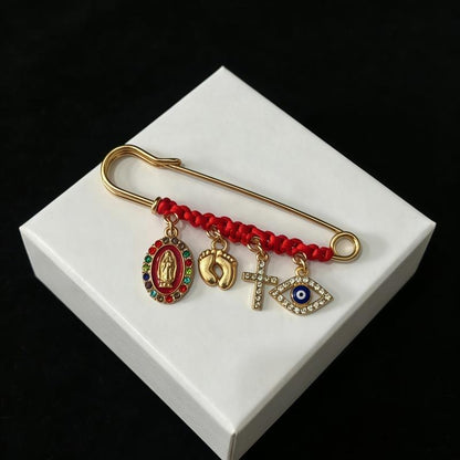 Virgin Mary Pregnancy Protection Brooch
