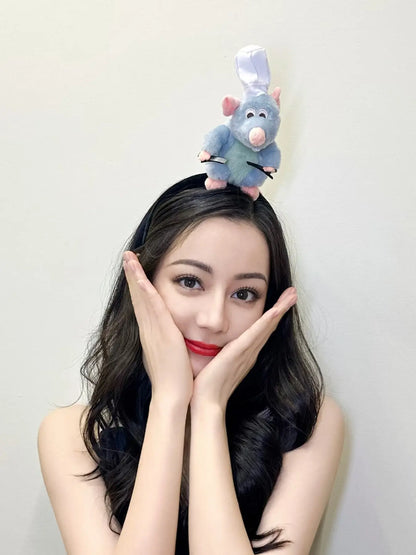 Cute Plush Animal Headband for Women, Fun Party Costume & Makeup Hair Accessory