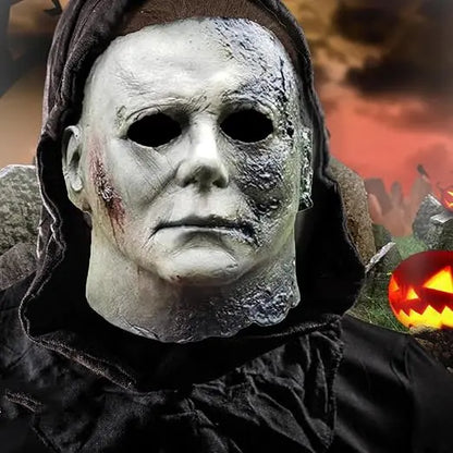 2026 Bloody Horror Latex Mask – Realistic Scary Full-Head Mask, Creepy Halloween Costume, Haunted House & Horror Party Accessory for Adults
