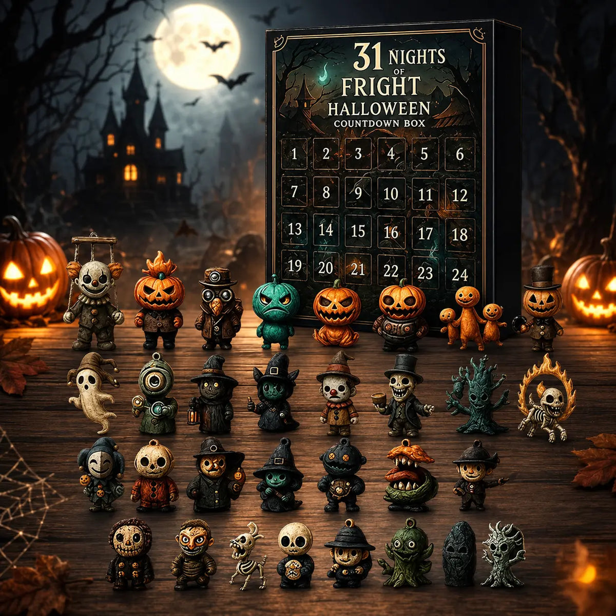 2026 Halloween Countdown Advent Calendar, 31-Day Horror Surprise Blind Bag Set for Halloween Lovers