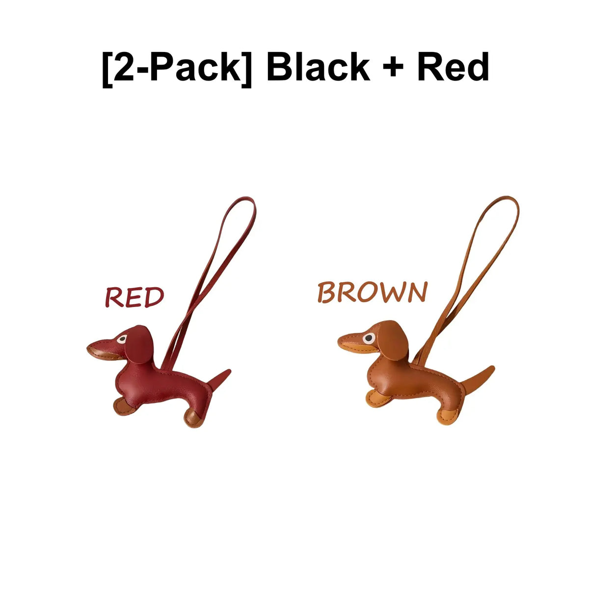 Cute Dachshund Keychain & Bag Charm, PU Leather Puppy Pendant, Y2K Accessory for Women & Men