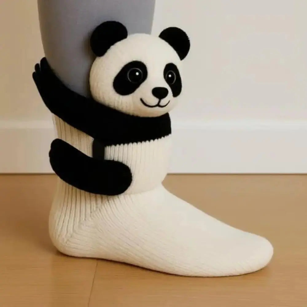 3D Knit Animal Socks, Cute Plush Novelty Socks, Soft & Cozy Unisex Design