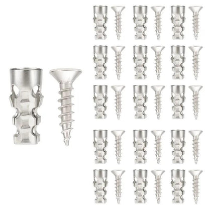 6x14mm Short Expansion Screws, 30/60 Pack Door Hinge & Cabinet Thread Repair Anchors