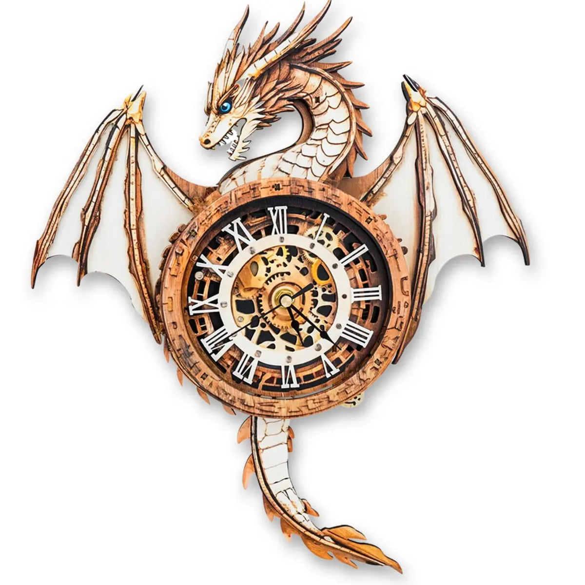 3D Wooden Mechanical Clock Puzzle Kit for Adults, DIY Pendulum Desk Decor & Unique Gift for Puzzle Lovers