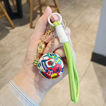 World Cup 2026 Football Keychain - Cool Soccer Fan Gift & Backpack Charm