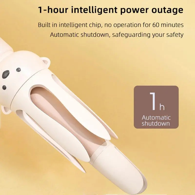 Automatic Rotating Hair Curler, 32mm Large Barrel, Easy Lazy Curling Tool, Gentle on Hair, Back to School Hair Styling Essential
