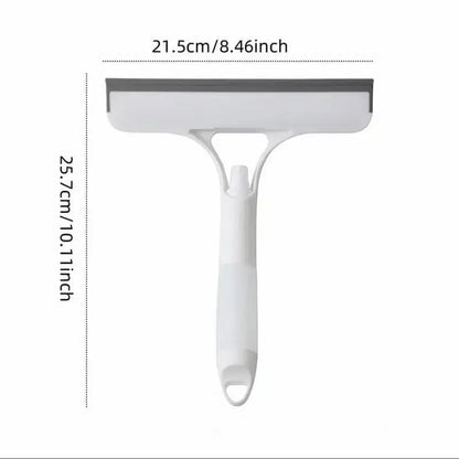 3-in-1 Spray Window Cleaner – Squeegee, Microfiber Scrubber & Mist Spray Glass Cleaning Tool for Windows, Mirrors & Car Windshields