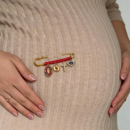 Virgin Mary Pregnancy Protection Brooch