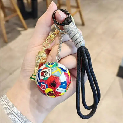 World Cup 2026 Football Keychain - Cool Soccer Fan Gift & Backpack Charm